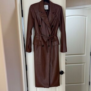 Avec Les Filles Brown Trench Coat